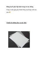 Bông tuyết giấy lấp lánh trang trí cây thông ppsx