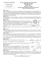 Đề thi chọn học sinh giỏi cấp tỉnh năm 2009 - 2010 môn Vật lý 12 pps