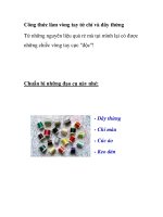 Công thức làm vòng tay từ chỉ và dây thừng pot