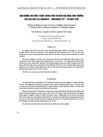 Báo cáo nông nghiệp: 