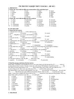 ÔN THI TỐT NGHIỆP THPT NĂM 2011 – ĐỀ SỐ 2 pdf