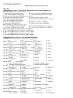 ĐỀ KIỂM TRA THI TỐT NGHIỆP THPT - TRƯỜNG THPT THANH THUỶ pdf