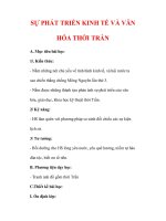 Giáo án Lịch sử lớp 7 : Tên bài dạy : SỰ PHÁT TRIỂN KINH TẾ VÀ VĂN HÓA THỜI TRẦN doc