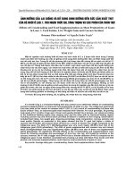 Báo cáo nông nghiệp: 