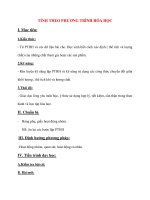 Giáo án Hóa Học lớp 8: TÍNH THEO PHƯƠNG TRÌNH HÓA HỌC potx