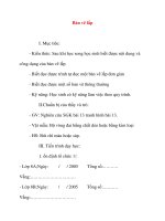Giáo án Công Nghệ lớp 8: Bản vẽ lắp pptx
