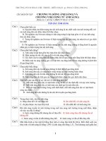 Kiểm tra 1 tiết bài 1-HKII-CT Vật lý 12 NC - TÁN SẮC ÁNH SÁNG pps