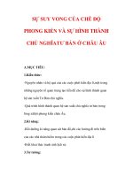 Giáo án Lịch sử lớp 7 : Tên bài dạy : SỰ SUY VONG CỦA CHẾ ĐỘ PHONG KIẾN VÀ SỰ HÌNH THÀNH CHỦ NGHĨATƯ BẢN Ở CHÂU ÂU pdf