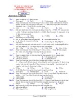 ĐỀ KIỂM TRA 45’ MÔN: VẬT LÝ docx