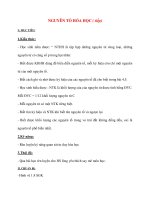 Giáo án Hóa Hoc 8: NGUYÊN TỐ HÓA HỌC ( tiếp) ppt