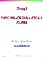 HÓA HỌC HÓA LÝ POLYMER - CHƯƠNG 5 pptx