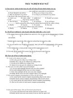 TRẮC NGHIỆM ĐẢO NGỮ docx