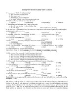 BÀI TẬP ÔN THI TỐT NGHIỆP THPT NĂM 2011 potx