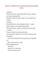 Giáo án Công Dân lớp 8: QUYỀN VÀ NGHĨA VỤ CỦA CÔNG DÂN TRONG GIA ĐÌNH (Tiết 1) pot