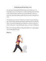 Bài tập dáng đẹp kết hợp boxing và ba lê pptx