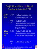 Bài giảng điều trị HIV : Điều trị ARV ở Trẻ nhiễm HIV/AIDS part 6 docx