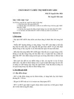 CHẨN ĐOÁN VÀ ĐIỀU TRỊ NHIỄM HIV/AIDS part 1 pptx