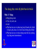 Bài giảng điều trị HIV : Thuốc kháng retrovirus - Liều dùng và tác dụng phụ part 5 ppt