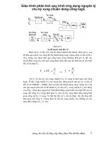 Giáo trình phân tích quy trình ứng dụng nguyên lý chu kỳ xung chuẩn dùng cổng logic p1 potx