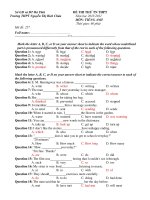 ĐỀ THI THỬ TN THPT Năm học 2010-2011 MÔN: TIẾNG ANH - Mã đề: 257 pdf