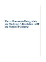 Three-Dimensional Integration and Modeling Part 1 pps