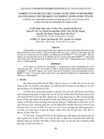 NGHIÊN CỨU ĐÁNH GIÁ CHẤT LƢỢNG NƢỚC SÔNG Ở THÀNH PHỐ ĐÀ NẴNG BẰNG CHỈ THỊ ĐỘNG VẬT KHÔNG XƢƠNG SỐNG CỠ LỚ pptx