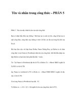 Tên và nhãn trong công thức – PHẦN 5 potx