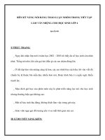 RÈN KỸ NĂNG NÓI BẰNG THẢO LUẬN NHÓM TRONG TIẾT TẬP LÀM VĂN MIỆNG CHO HỌC SINH LỚP 4 pps