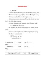 Giáo án Công Nghệ lớp 8: Đèn huỳnh quang docx