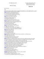 KỲ THI THỬ ĐẠI HỌC LẦN 1 MÔN THI: TIẾNG ANH 12 - ĐỀ SỐ: 278 potx