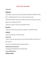 Giáo án Hóa Hoc 8: CÔNG THỨC HÓA HỌC docx