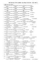 ĐỀ THI MẪU TỐT NGHIỆP - ĐẠI HỌC NĂM 2011 – MẪU ĐỀ 12 potx