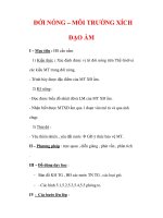 Giáo án Địa Lý 7 : Tên bài dạy : ĐỚI NÓNG – MÔI TRƯỜNG XÍCH ĐẠO ẨM docx