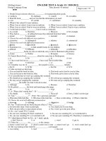 ENGLISH TEST 4- Grade 12 ( 2010-2011) ppt