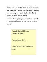 Tự tạo web bán hàng trực tuyến với TomatoCart ppsx