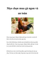 Mẹo chọn mua gà ngon và an toàn pdf
