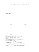 Khoảng cách từ một điểm tới mặt phẳng