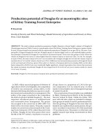 Báo cáo lâm nghiệp: 