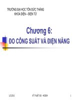 KỸ THUẬT ĐO - ĐO CÔNG SUẤT, ĐIỆN NĂNG pps