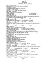 ĐỀ ÔN TÂP MÔN : VẬT LÝ pptx