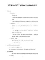 HÀM SỐ MŨ VÀ HÀM SỐ LÔGARIT potx