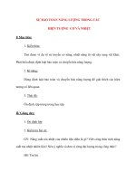 Giáo án Vật Lý lớp 8: SỰ BẢO TOÀN NĂNG LƯỢNG TRONG CÁC HIỆN TƯỢNG CƠ VÀ NHIỆT pot