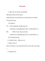 Giáo án Công Nghệ lớp 8: Hình chiếu. pps