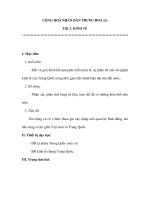 CỘNG HOÀ NHÂN DÂN TRUNG HOA (tt) - Tiết 2 potx