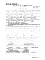 ĐỀ THI THỬ ĐH – CĐ NĂM 2011 LẦN I Môn thi: VẬT LÝ - Mã đề thi : 252 potx