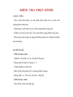 Giáo án Công nghệ lớp 9 : Tên bài dạy : KIỂM TRA THỰC HÀNH pptx