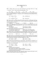 TRẮC NGHIỆM VẬT LÝ 12 ĐỀ II pps