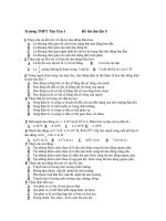 Đề thi thử lần 5 - Truờng THPT Tân Yên 1 pdf