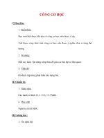 Giáo án Vật Lý lớp 8: CÔNG CƠ HỌC pdf