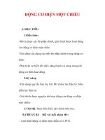 Giáo án Vật lý lớp 9 : Tên bài dạy : ĐỘNG CƠ ĐIỆN MỘT CHIỀU potx